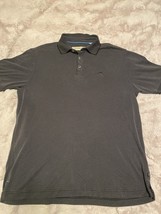 Tommy Bahama Logo Classic Polo shirt medium Gray - $17.75