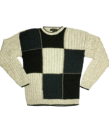 Liberty Sweaters Vintage Mens Pullover Sweater Size XL Neutral Color Block - $63.37 CAD