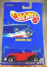 1991 Hot Wheels Blue Card Collector #215 AUBURN 852 Red w/Chrome 5 Spoke Wheels - $11.50