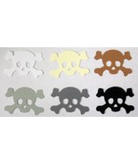 SKULL AND CROSS BONES Set Lot of 24 Punch Cutouts punch-outs U-pick color - $10.82 CAD