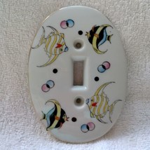 Kelvin Fine China 1957 single switch plate, MCM angel fish vintage - £19.69 GBP