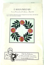 Patti-Ann Quilt Block KIT Seasons Remembered Col. Block No. 9 Dahlia Wreath - €12,27 EUR