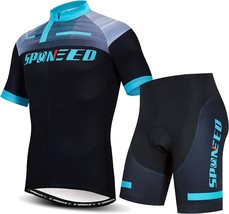 sponeed Cycling Jersey Short Sleeve Men MTB Bike Clothing Road Bicycle Shorts - £62.34 GBP