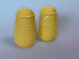 Disney Mickey Icon Salt &amp; Pepper Shakers Pastel Yellow Ceramic - $29.99