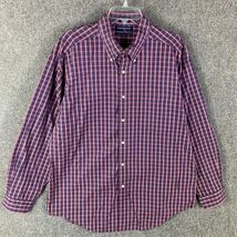 Hathaway Sport Button Down Shirt Men&#39;s XL Pinpoint Oxford 100% Cotton - €11,41 EUR