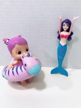 Banzai Magical Mermaid &amp; Bloopies Floaties Unicorn Bath Pool Water Set Of 2 Toys - £10.31 GBP