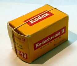 Empty Box for Kodakchrome II kodak slide film expired 1965 ASA 25 Daylight - $18.66