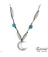 ZOCCAI MADE IN ITALY NECKLACE WITH AGATES &amp; TURQUOISES STONE - $761.51 MXN