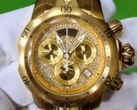 women gold reserve quartz watch paved diamond dial &amp; adjustable bracelet... - $1,299.90