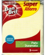 Bon Bril Cleaning Cloth (3), for Kitchen, Bathroom. Absorbent and Odor Free - £6.06 GBP