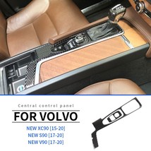 On fiber for volvo xc60 s60 v60 accessories 2018 2020 car door window switch panel gear thumb200