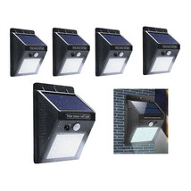 HAKOL 5 pack Outdoor Super Bright 20 LED Solar Light w/ Wireless IP65 Waterproof - £11.78 GBP
