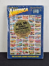Greetings From America 50 State Jumbo Postcard Collector&#39;s set - £11.69 GBP