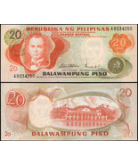 Philippines 20 Piso. ND (1970) UNC. Banknote Cat# P.150a - £1.74 GBP