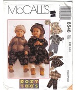 McCalls 8548 Children&#39;s Jacket Dress Pants Hats Sizes: 2, 3 &amp; 4 Uncut - £5.47 GBP