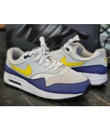 2017 Nike Air Max 1 Gray/Blue/White Running Shoes 807602 107 Kid 7 Women... - $109.06 CAD