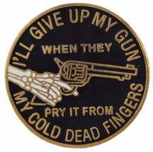 2nd Amend Cold Dead Fingers LAPEL PIN OR HAT PIN - VETERAN OWNED BUSINESS - $5.58