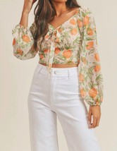 Sadie &amp; Sage garden top in Tangerine Multi - £31.33 GBP