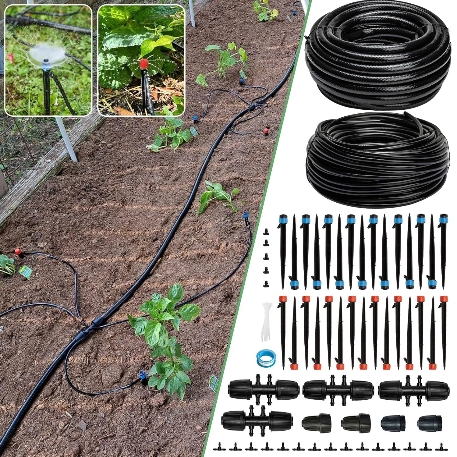 240Ft Drip Irrigation System Kit, Automatic Garden Watering System For P... - $55.99