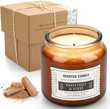 Scented Candle &quot;Love Everything in Life&quot; Grapefruit &amp; Clove Candle for Home NEW - £26.10 GBP
