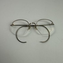 Vintage Artcfraft Semi Rimless Eyeglass Frames 45mm Lenses Cable Temples - £53.25 GBP