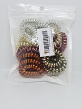 Spiral Hair Ties 20 pack  Assorted Colors Silver, Copper & More image 2