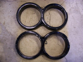 1963 1964 CHRYSLER HEADLIGHT BEZELS NEWPORT NEW YORKER 300 #2276464 2276465 - £63.69 GBP