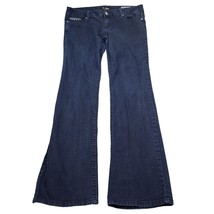 Guess Jeans Womens 31 Blue Mid Rise Bootcut Stretch Button 5 Pocket Denim Pants - £20.25 GBP