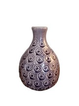 The Spring Shop Ceramic Purple Swirly Design Vase Container hl9140489 Home Decor - £7.48 GBP