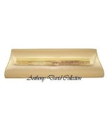 Anthony David Gold Satin Envelope Evening Bag with Swarovski Crystals - $895.00 MXN