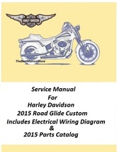 2015 Harley Davidson Road Glide Custom Touring Models Service Manual  - $25.95