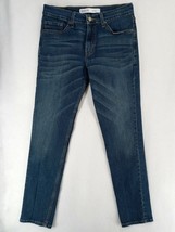 Levi&#39;s Signature Women&#39;s Sz 30&quot;W x 32&quot;L Slim Blue Distressed Denim Stret... - $10.44