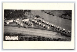 Aerial View Charro Courts Motel Brownsville Texas TX UNP B&amp;W Chrome Post... - £3.91 GBP