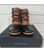 Womens Tommy Hilfiger Duck Boots  Faux Fur Lined Tan/blk -Size 9M NEW IN... - $47.54 CAD