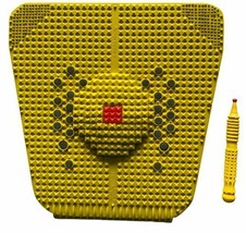 Acupressure Health Care Plastic Power Mat Yellow, 30x30 cm Pain Relief Massager - £15.69 GBP
