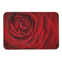 Mondxflaur Rose Non Slip Bathroom Mat for Shower Quick Dry Diatom Mud Rugs - £14.64 GBP