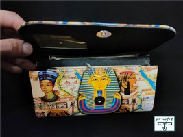 Pharaonic wallets , Egyptian wallet. Available in amazing designs. Nefer... - £53.05 GBP