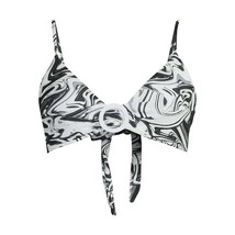 No Boundaries Junior&#39;s Printed Pique Bikini Top Size M (7-8) Multicolor - £17.40 GBP