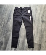 New Levi Strauss Women&#39;s Mid Rise Skinny Black Soft Stretch Jeans Sz 14M... - $19.79