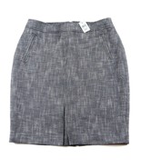 NWT- ANN TAYLOR Navy Blue Tweed Lined Pencil Skirt Size 10P - £20.15 GBP