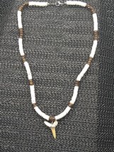 Shark Tooth Beaded Novelty Necklace - $8.90