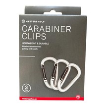 MASTERS GOLF PACK OF 3 CARABINER CONNECTOR FOR TOWELS AND ACCESSORIES - $7.59