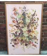 VTG 3D Pressed Flower Dried Cellestine Hannemann Botany Frame Oshibana Art - £2,172.25 GBP