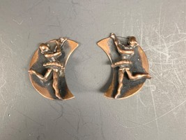 Beau Jewels Vintage 1950’s Copper Ballerina Clip On Earrings - $285.10 MXN