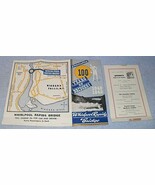 Vintage 1948 Niagara Falls New York Whirlpool Rapids Bridge Map  - $9.95