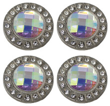 Horse Set of 4 Conchos Western Saddle Tack Clear 401384 - $24.74 Horse Set of 4 Conchos Western Saddle Tack Clear 401384 - $24.74