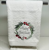 Kitchen Hand Towels Christmas WREATH CHRIST Dish Towels Bar Towels 18” X... - $9.45