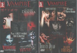 Vampire Collection 1&amp;2: Dracula-Last Man-Happening-Grave-Night Orgie + More-N... - £20.64 GBP