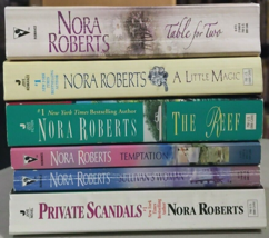 Nora Roberts Sullivan&#39;s Woman Table For Two A Little Magic The Reef Temptatio X6 - £13.18 GBP