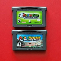 Mario Golf &amp; Tennis Nintendo Game Advance Lot 2 Mario Games Authentic Saves - £63.53 GBP